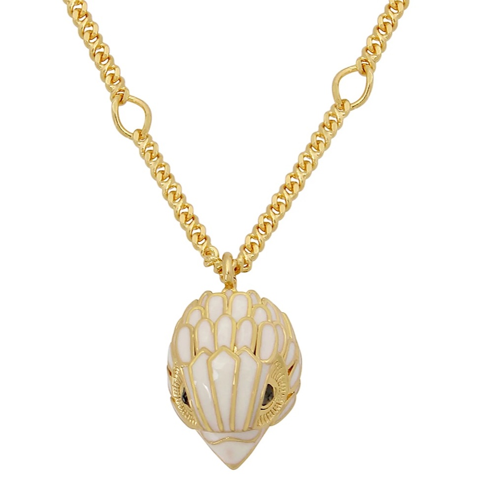 Kurt Geiger white enamel eagle pendant necklace 🦅
